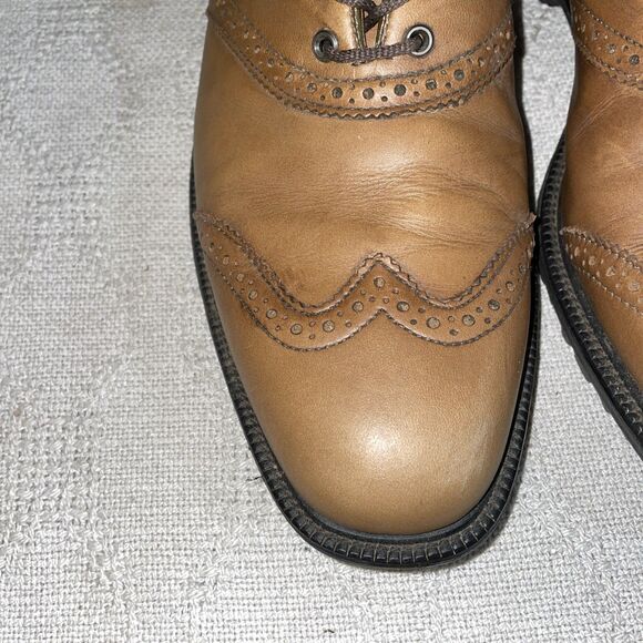 Footjoy Icon Men’s Golf Wingtip Shoes Size 10.5 M Brown Leather Outdoors Active - Picture 8 of 12